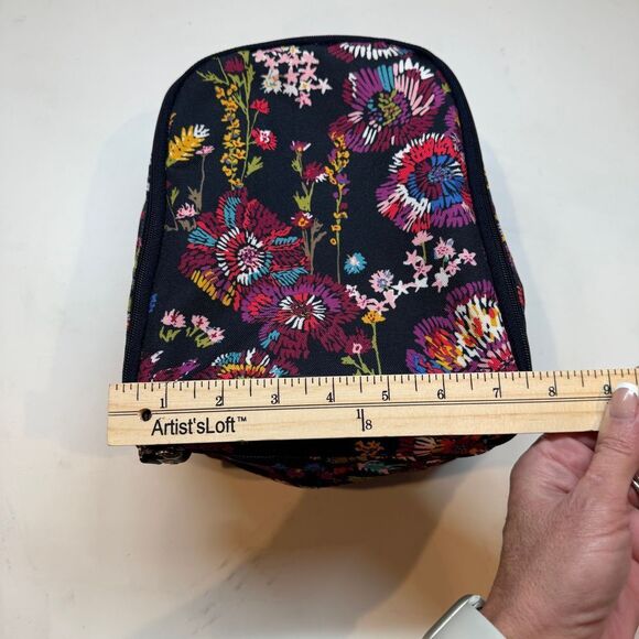 VERA BRADLEY Lunch Bag Container Black Multicolored Floral - Picture 5 of 7